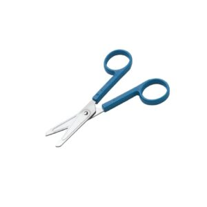 TIJERA R-R ESTERIL AZUL 12 CM